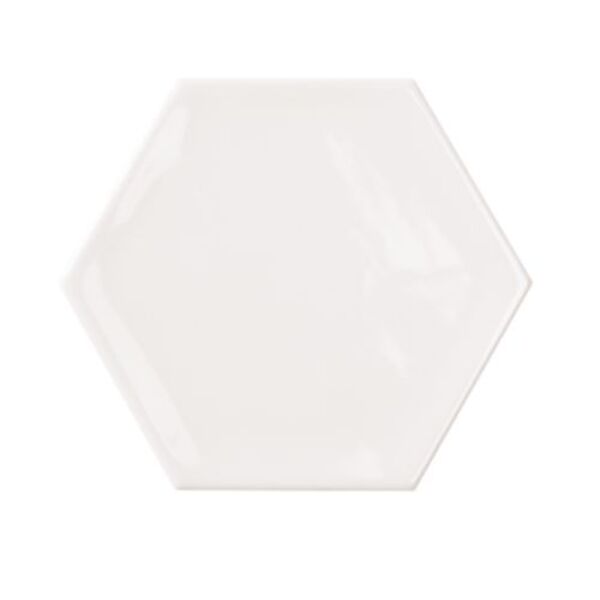 bestile bondi white hexagon shine płytka ścienna 11x12.5 płytki bestile hiszpańskie do łazienki białe