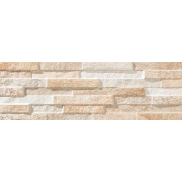 bestile brickstone beige gres rektyfikowany 16.3x51.7 gres bestile imitujące kamień prostokątne do łazienki beżowe matowe