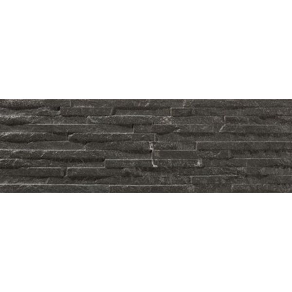 bestile centenar black gres 17x52 gres bestile imitujące kamień prostokątne do łazienki matowe strukturalne