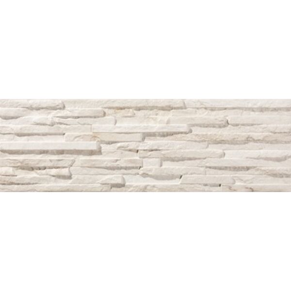 bestile centenar white gres 17x52 gres do łazienki białe strukturalne