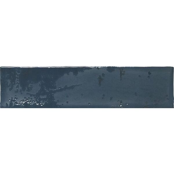 carmen ceramic art grunge blue bullnose 7.5x30 płytki hiszpańskie do łazienki 7,5x30 niebieskie