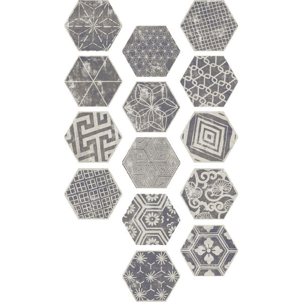 carmen ceramic art iowa grey mix gres 23x26 płytki patchwork o grubości 8-10 mm