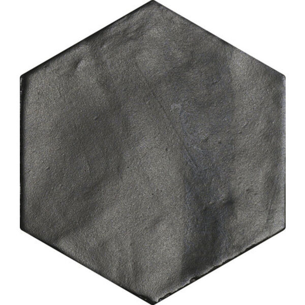 carmen ceramic art nomade black hexagon gres 13.9x16 płytki carmen ceramic art prostokątne do salonu matowe