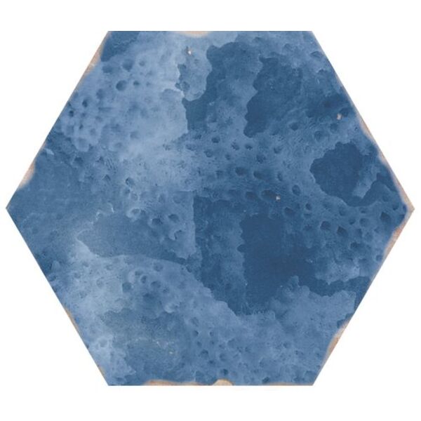 carmen ceramic art touareg blue mix hexagon gres 13.9x16 gres heksagonalne matowe z motywem natura o grubości od 8 do 10 mm