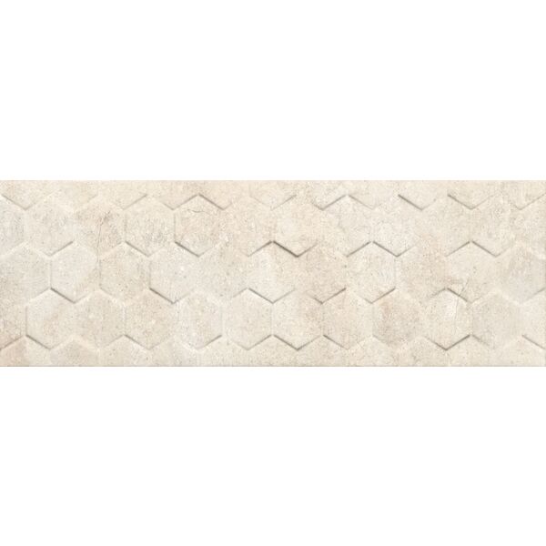 ceramika color arena cream hexagon płytka ścienna 25x75 g1 ceramika color arena