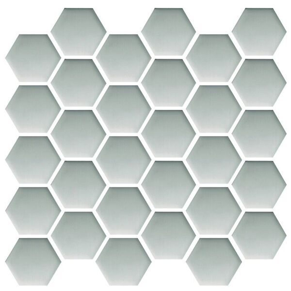 ceramika color platinum glass hexagon mozaika 25x25.8 mozaika ceramika color prostokątne do łazienki szare