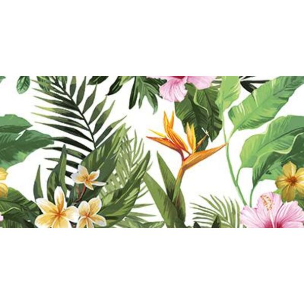 ceramika końskie tropical flowers inserto kpl=2szt dekor 30x60 glazura ceramika końskie prostokątne 30x60