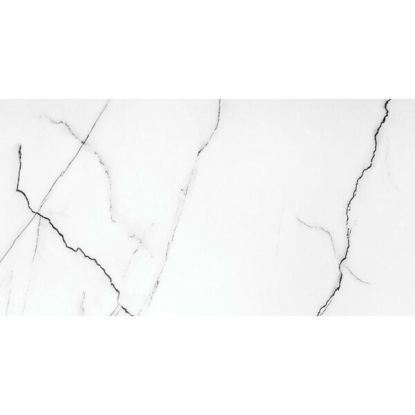 ceramstic mavros bianco gres poler rektyfikowany 60x120 (grs.352a.p) płytki imitujące marmur prostokątne do salonu 120x60 białe błyszczące o grubości od 8 do 10 mm