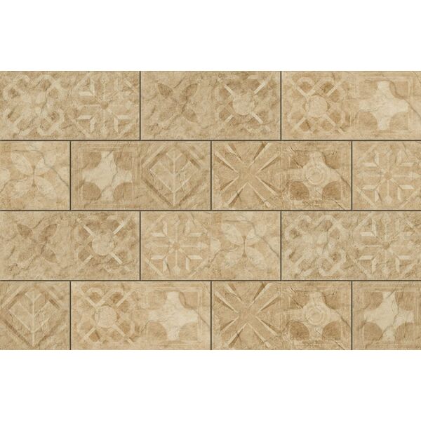 cerrad torstone beige dekor 14.8x30 płytki cerrad - new design prostokątne do salonu matowe strukturalne