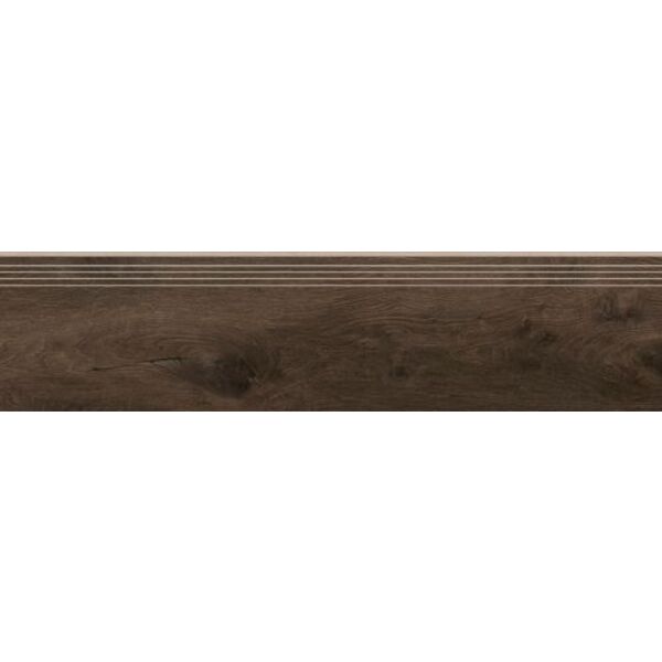 cerrad guardian wood walnut stopnica 29.7x120.2 płytki 30x120 drewnopodobne