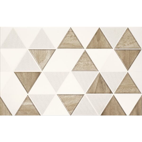 cersanit arezzo triangle dekor 25x40 glazura cersanit 25x40 geometryczne