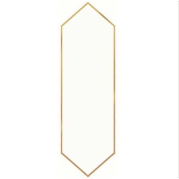 cersanit big arrow gold glossy gres rektyfikowany 12.8x39.8 glazura cersanit do kuchni rektyfikowane