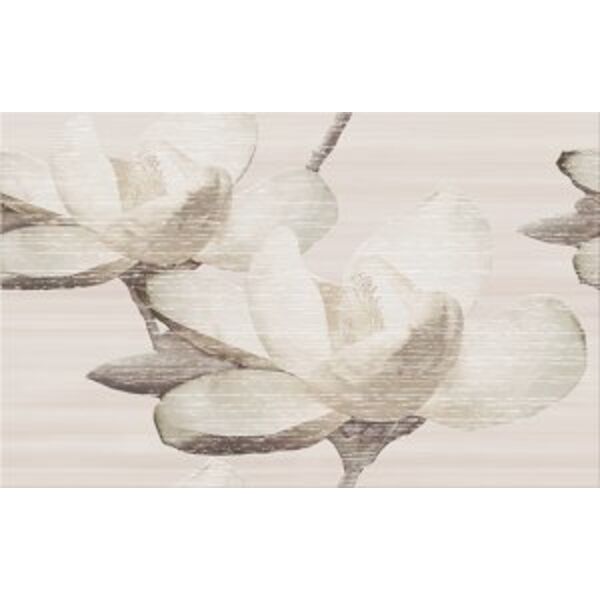 cersanit marisol beige flower dekor 25x40 płytki cersanit do salonu błyszczące z motywem natura o grubości od 8 do 10 mm