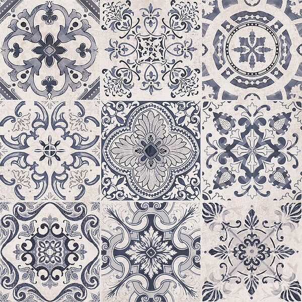 cersanit primero patchwork blue gres lappato rektyfikowany 59.8x59.8 patchworkowe płytki na podłogę