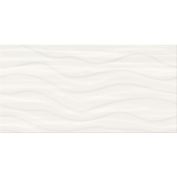 cersanit ps803 white wave structure satin płytka ścienna 29.8x59.8 glazura prostokątne do salonu 30x60 strukturalne o grubości 6 do 8 mm