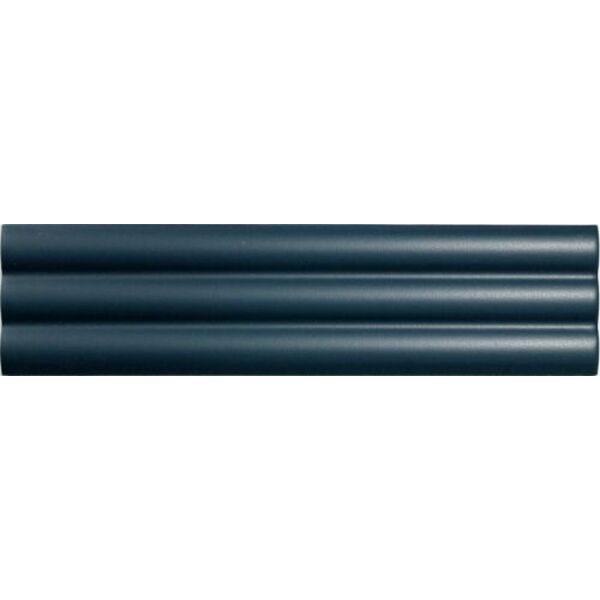 cil decor match curved midnight blue matt płytka ścienna 6.25x25 płytki cil decor prostokątne do salonu matowe