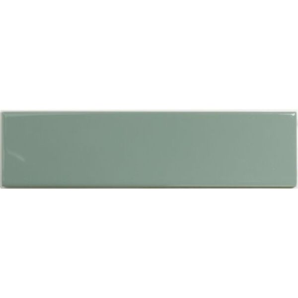 cil decor match sage glossy płytka ścienna 6.25x25 zielone płytki imitujące cegłę