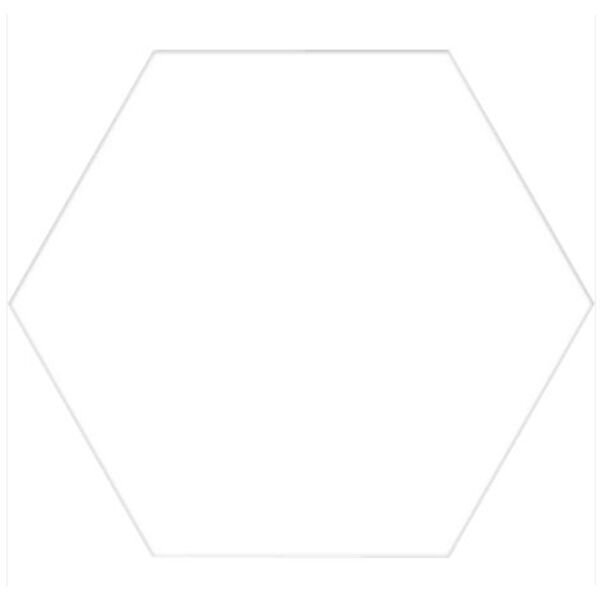 codicer basic white hex gres 22x25 płytki prostokątne do łazienki satynowe geometryczne