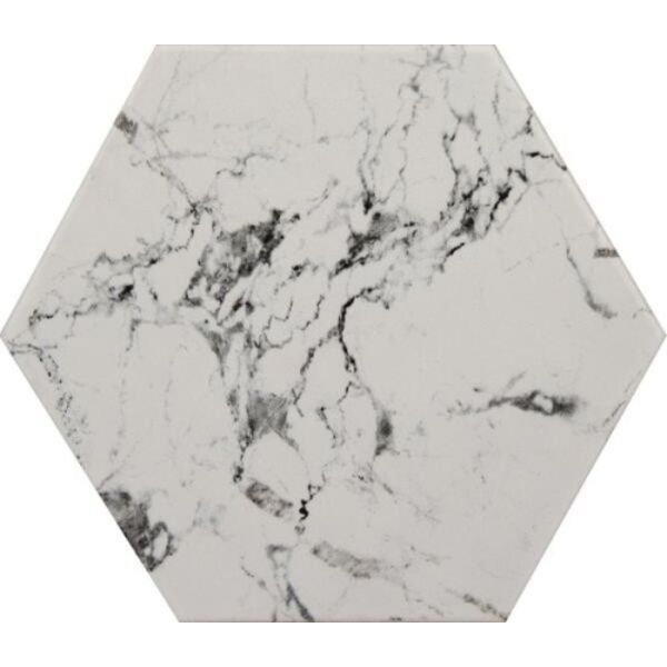 decus marmol carrara hexagono gres 14x16.3 