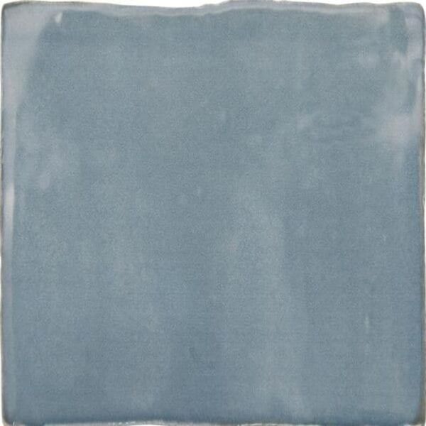 decus tradition aqua płytka ścienna 15x15 niebieskie płytki w stylu śródziemnomorskim