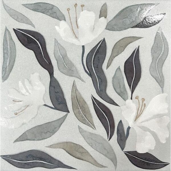 decus verso floral cobalto gres 20x20 decus verso