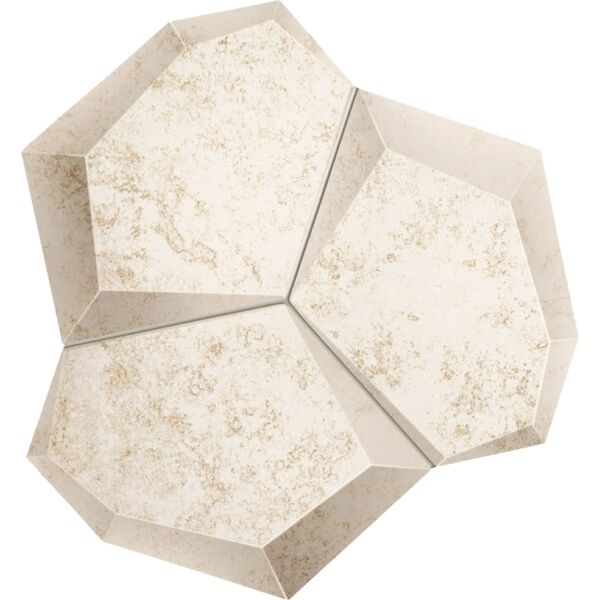 domino alabaster shine white mozaika 19x21 beżowe płytki domino