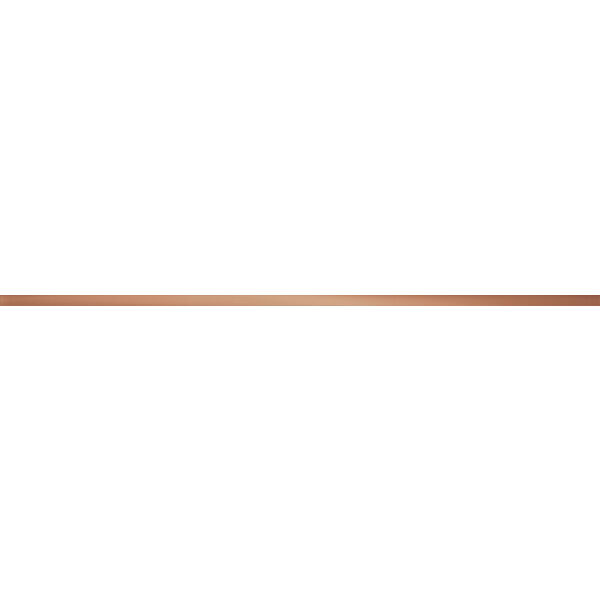 domino steel copper 4 listwa ścienna 2.3x119.8 brązowe płytki domino