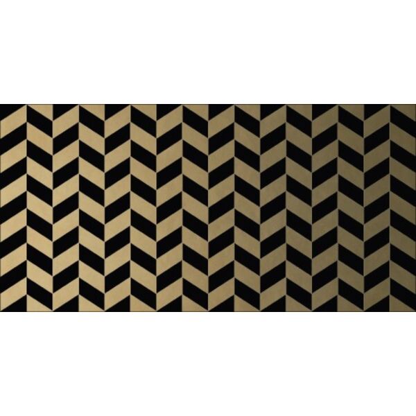 dune deluxe black&gold chevron płytka ścienna 12.5x25 (187839) dune deluxe