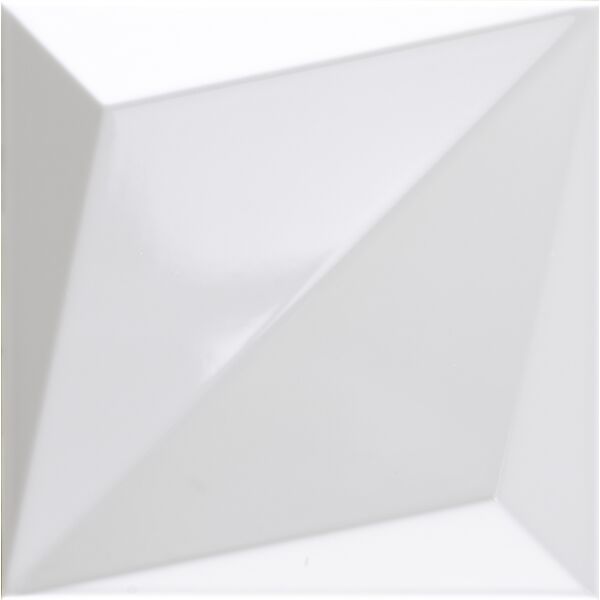 dune origami white gloss płytka ścienna 25x25 (187345) glazura kwadratowe hiszpańskie do salonu białe strukturalne