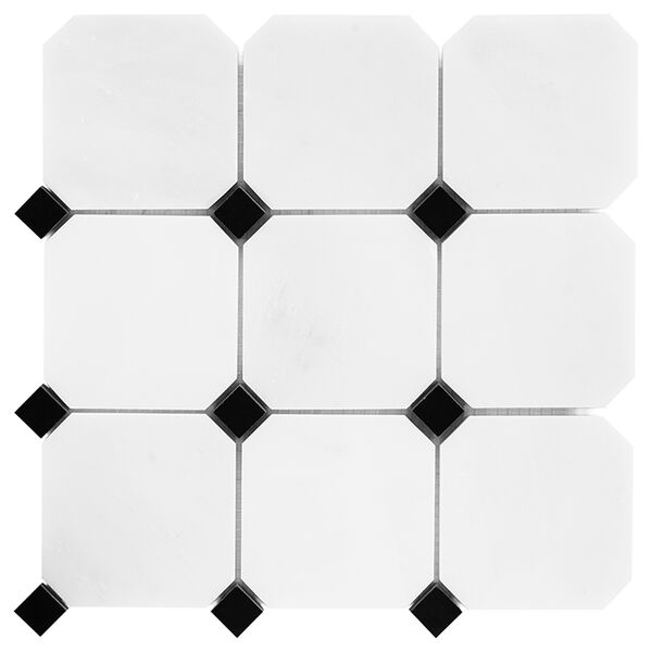 dunin black&white pure b&w octagon 100 mozaika kamienna 30.5x30.5 mozaika dunin kwadratowe do salonu 30x30 mrozoodporne