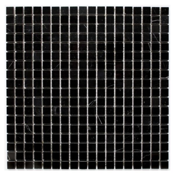 dunin black&white pure black 15 mozaika kamienna 30.5x30.5 mozaika kwadratowe 30x30 czarne