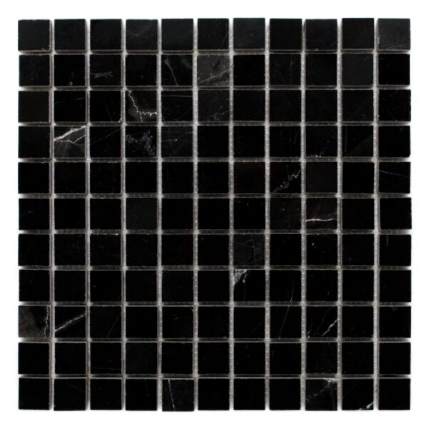 dunin black&white pure black 25 mozaika kamienna 30.5x30.5 mozaika 30x30 czarne błyszczące