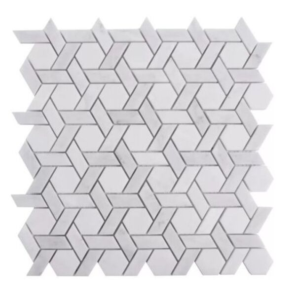 dunin carrara white armor mozaika kamienna 29x30 mozaika prostokątne do kuchni geometryczne mrozoodporne