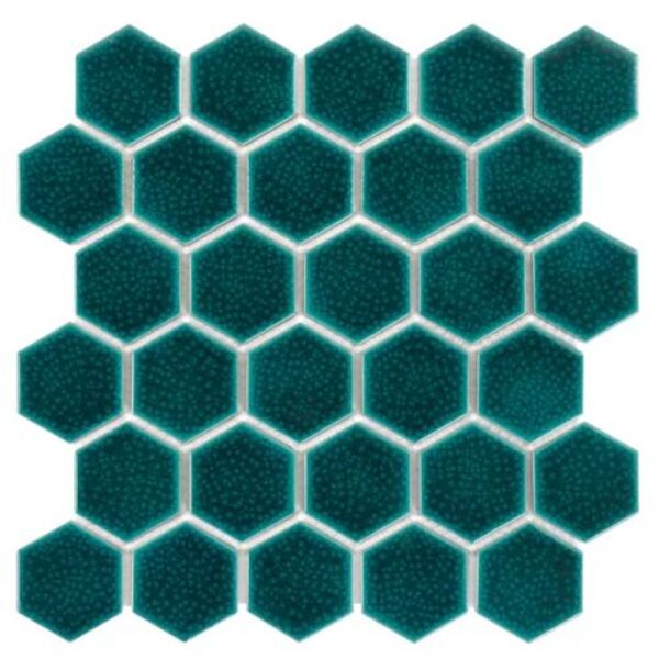 dunin hexagon maui 51 mozaika 27.1x28.2 płytki dunin heksagonalne do salonu zielone błyszczące