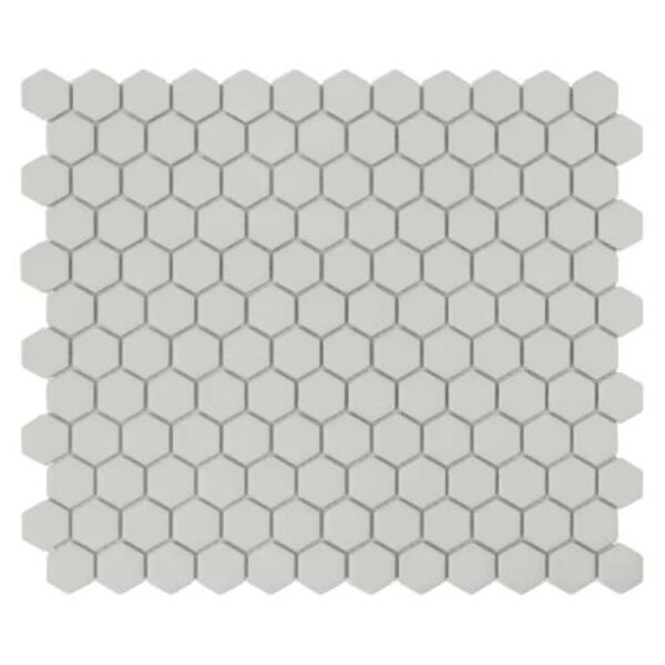 dunin mini hexagon ash  matt mozaika 26x30 płytki heksagonalne do łazienki szare matowe