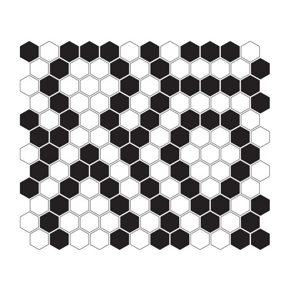 dunin mini hexagon b&w lace mozaika 26x30 mozaika heksagonalne do łazienki błyszczące