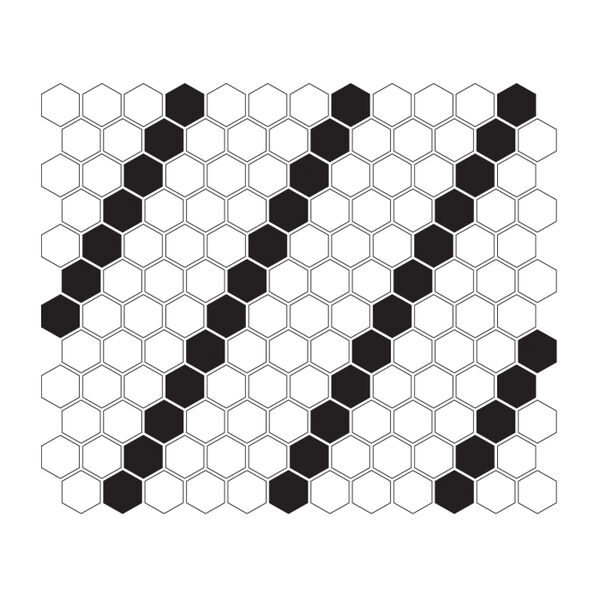 dunin mini hexagon b&w lean mozaika 26x30 mozaika heksagonalne do łazienki mrozoodporne