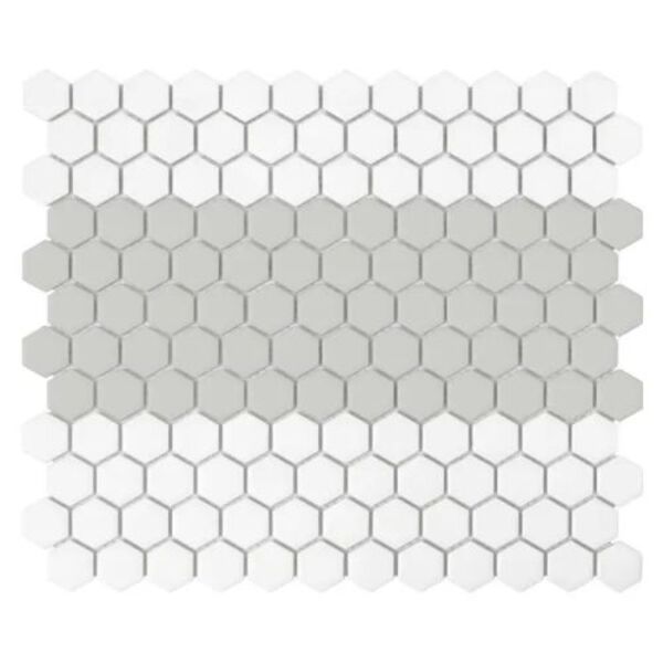 dunin mini hexagon stripe 1.a matt mozaika 26x30 mozaika dunin heksagonalne do łazienki matowe o grubości od 4 do 6 mm