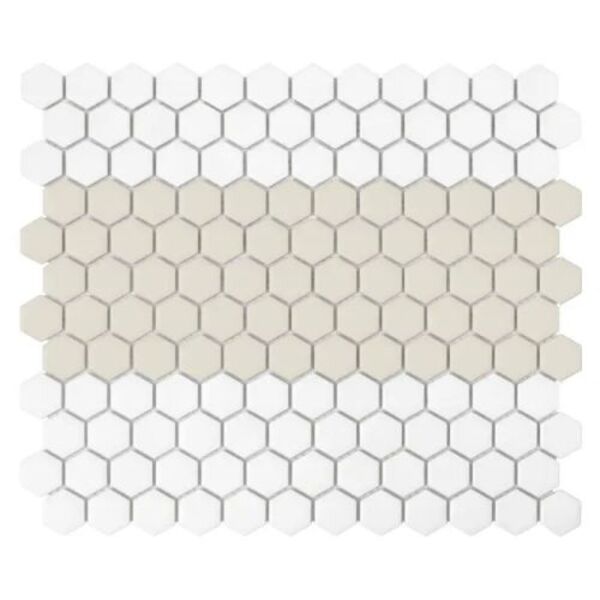 dunin mini hexagon stripe 1.c matt mozaika 26x30 gres heksagonalne do łazienki na podłogę