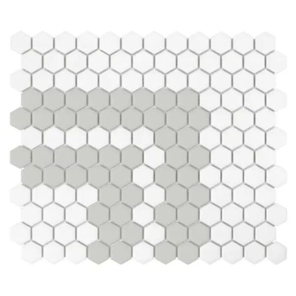 dunin mini hexagon stripe 2.2.a matt mozaika 26x30 gres heksagonalne do łazienki na podłogę