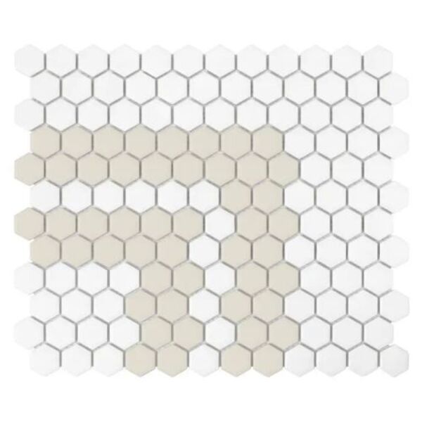 dunin mini hexagon stripe 2.2.c matt mozaika 26x30 mozaika na podłogę