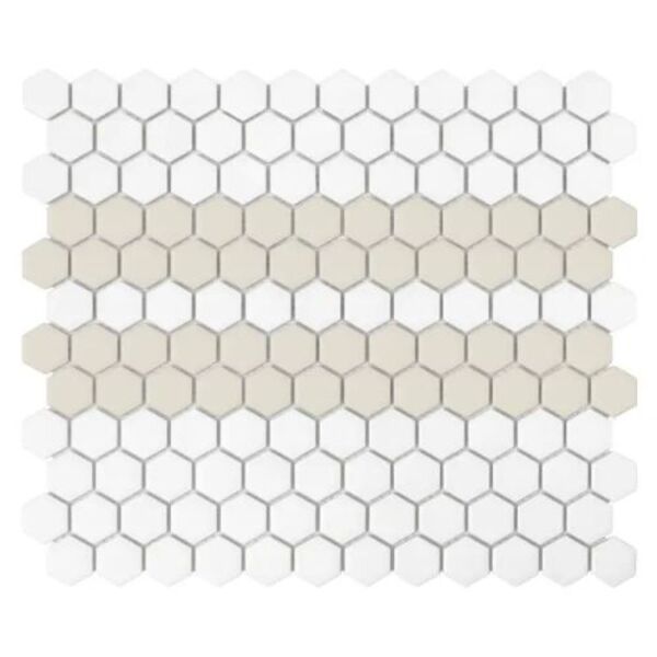 dunin mini hexagon stripe 2.c matt mozaika 26x30 mozaika na podłogę