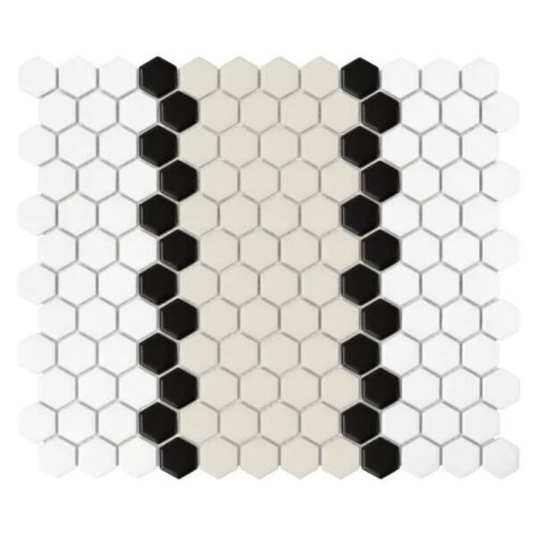 dunin mini hexagon stripe 3.1.b matt mozaika 26x30 gres prostokątne na podłogę matowe o grubości od 4 do 6 mm