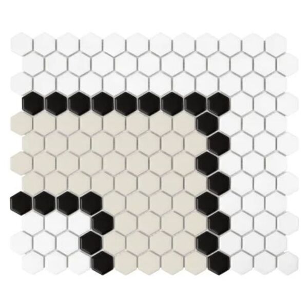 dunin mini hexagon stripe 3.2.b matt mozaika 26x30 płytki dunin prostokątne do łazienki na podłogę mrozoodporne o grubości od 4 do 6 mm