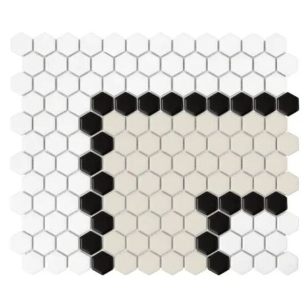 dunin mini hexagon stripe 3.3.b matt mozaika 26x30 płytki dunin prostokątne do łazienki na podłogę mrozoodporne o grubości od 4 do 6 mm