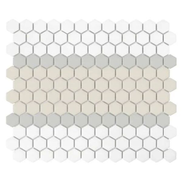 dunin mini hexagon stripe 3.a matt mozaika 26x30 płytki dunin prostokątne do łazienki na podłogę mrozoodporne o grubości od 4 do 6 mm