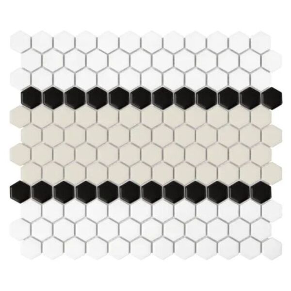 dunin mini hexagon stripe 3.b matt mozaika 26x30 gres prostokątne do salonu na podłogę mrozoodporne o grubości od 4 do 6 mm