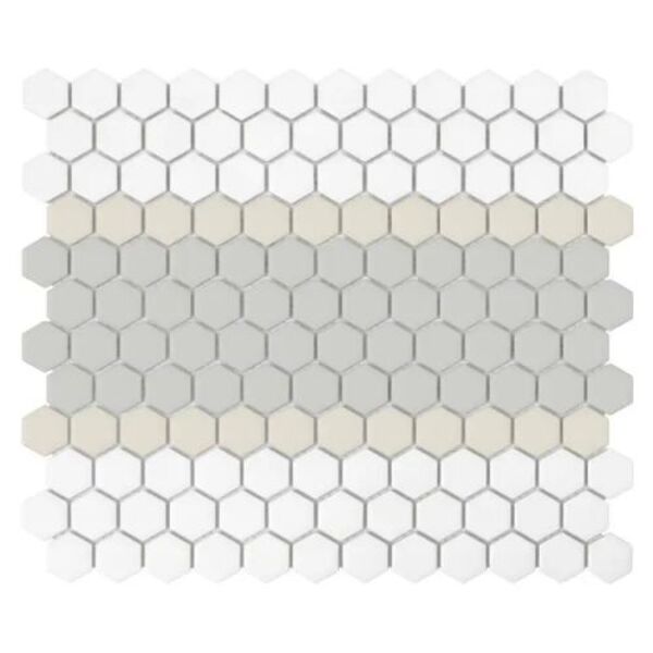 dunin mini hexagon stripe 3.c matt mozaika 26x30 mozaika na podłogę