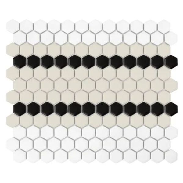 dunin mini hexagon stripe 5.c matt mozaika 26x30 gres prostokątne na podłogę matowe o grubości od 4 do 6 mm