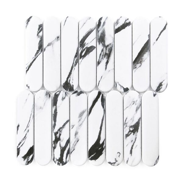 dunin pills arabesca to black matt mozaika 29.2x29.4 płytki imitujące marmur